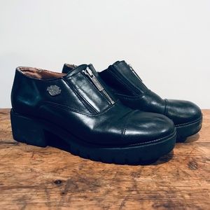 Harley Davidson Leather Clogs Size 8
